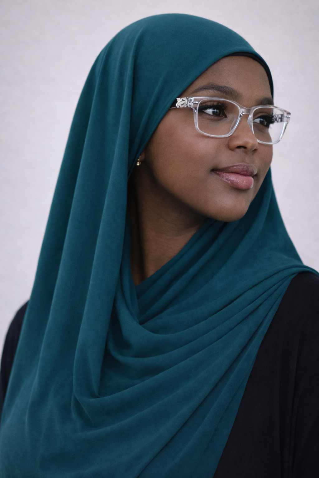 Bamboo Jersey Hijab – Teal