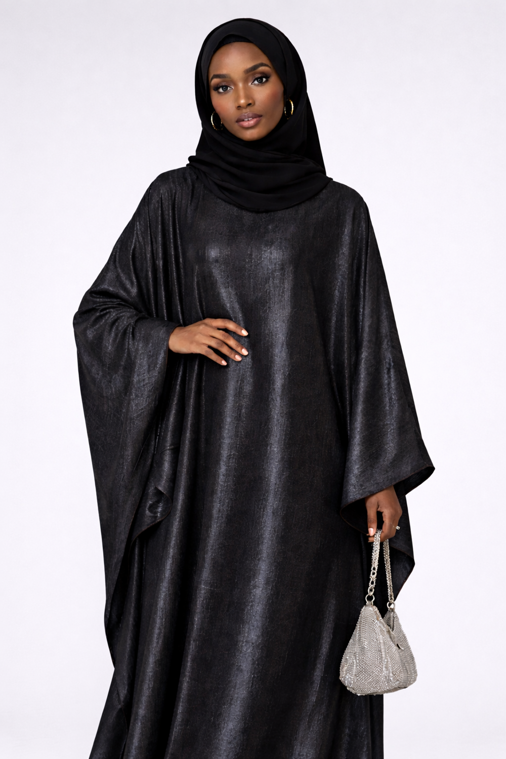 Sheen Abaya - Obsidian