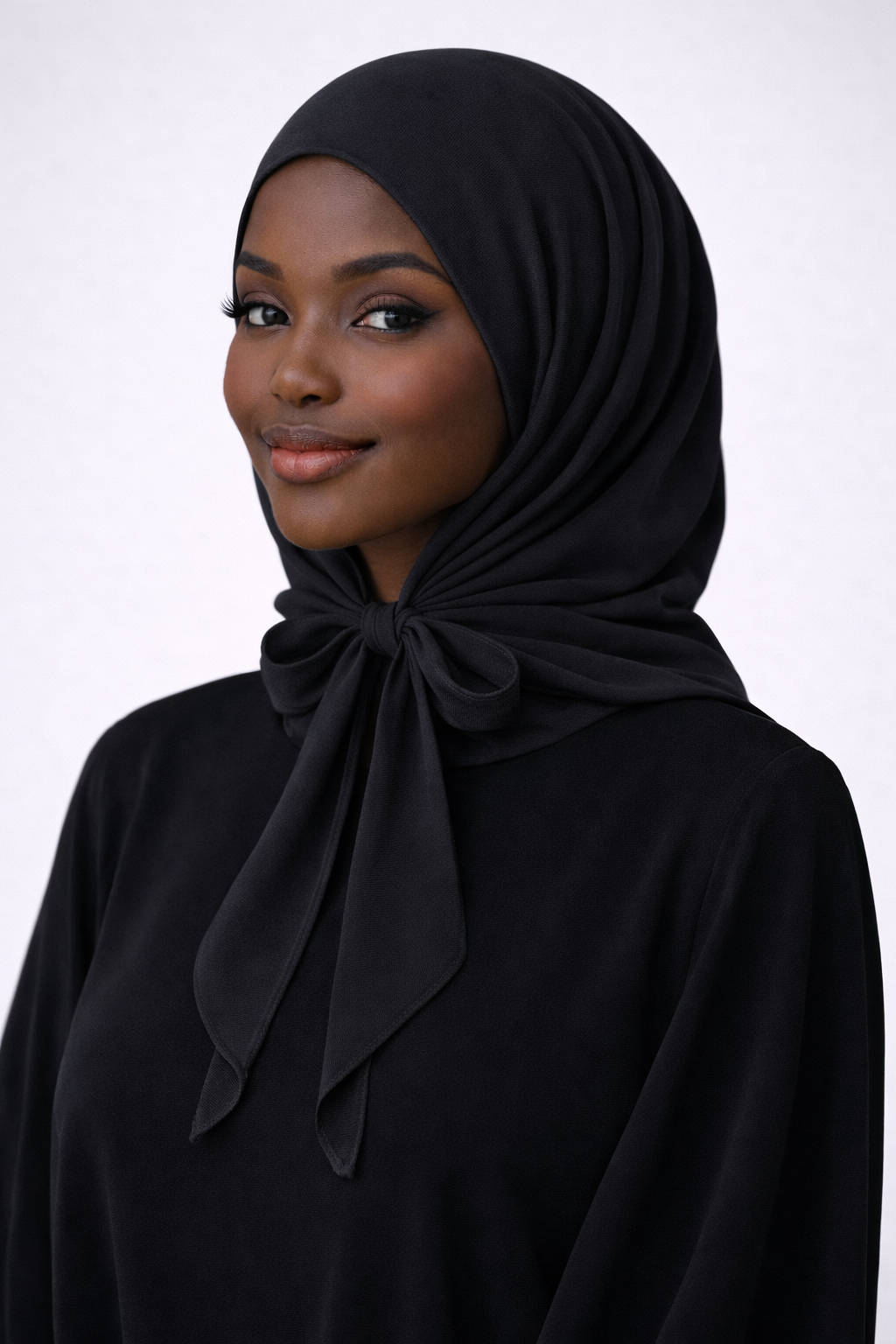 Tie-on Chiffon Hijab - Onyx