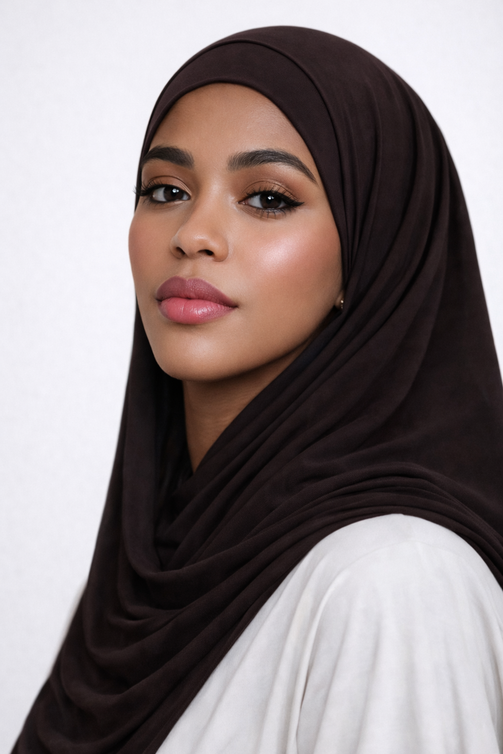 Bamboo Jersey Hijab – Espresso