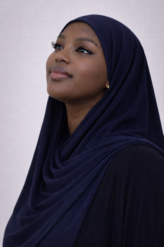 Bamboo Jersey Hijab – Indigo