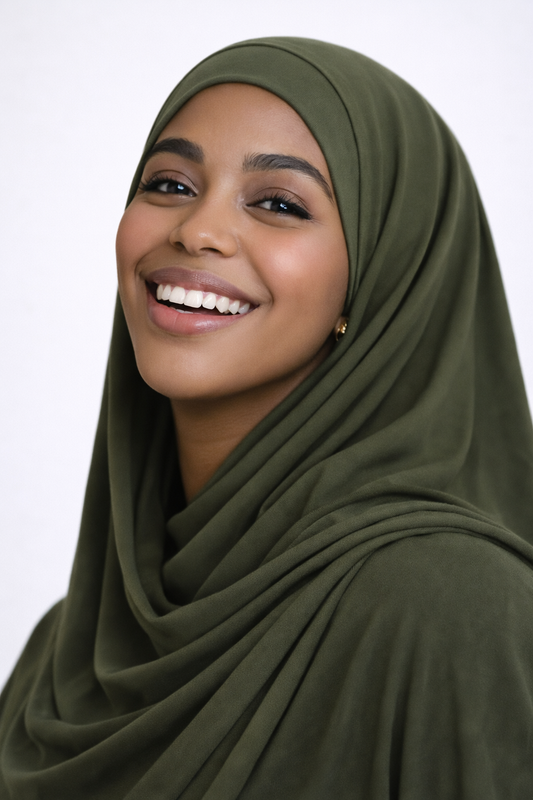 Bamboo Jersey Hijab – Moss