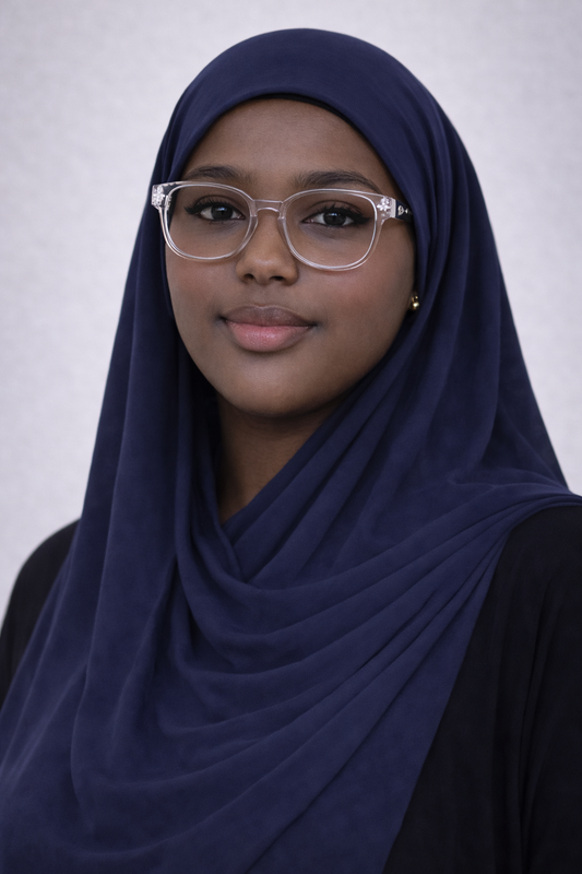 Bamboo Jersey Hijab – Navy