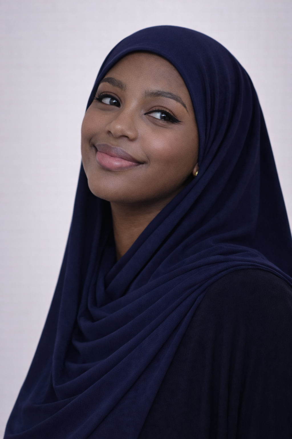 Bamboo Jersey Hijab – Navy