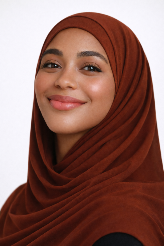 Bamboo Jersey Hijab – Russet