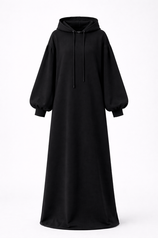 Nomad Hooded Abaya – Black