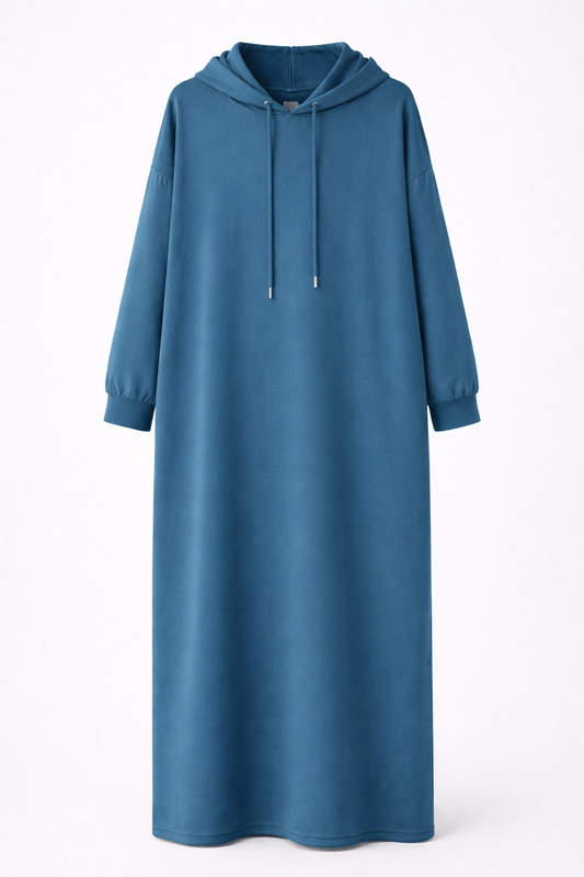 Nomad Hooded Abaya – Cerulean