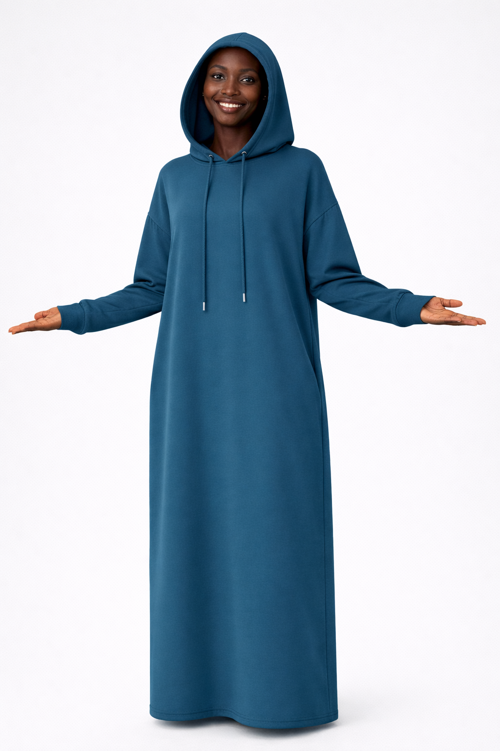 Nomad Hooded Abaya – Cerulean