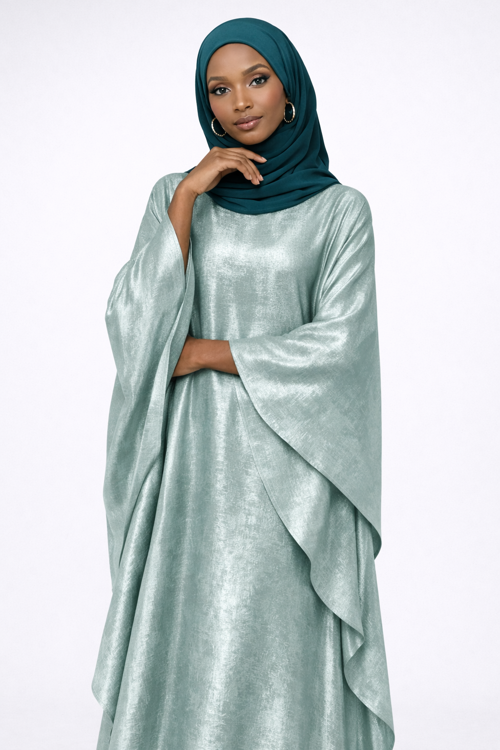 Sheen Abaya-Celadon